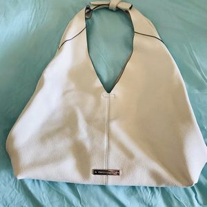 Vince Camuto white leather handbag